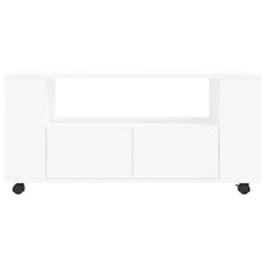 TV Cabinet 102x34,5x43 cm Engineered Wood White