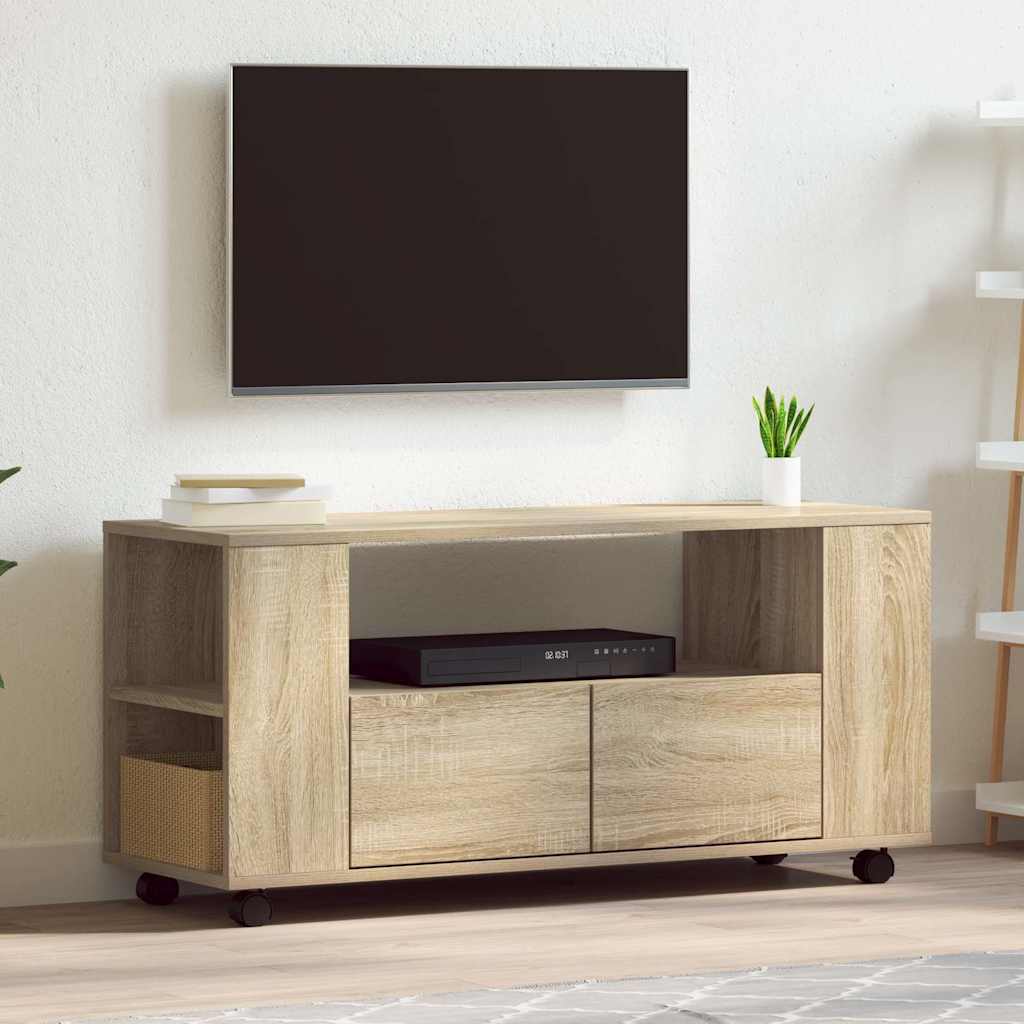 TV Cabinet 102x34,5x43 cm Engineered Wood Sonoma oak