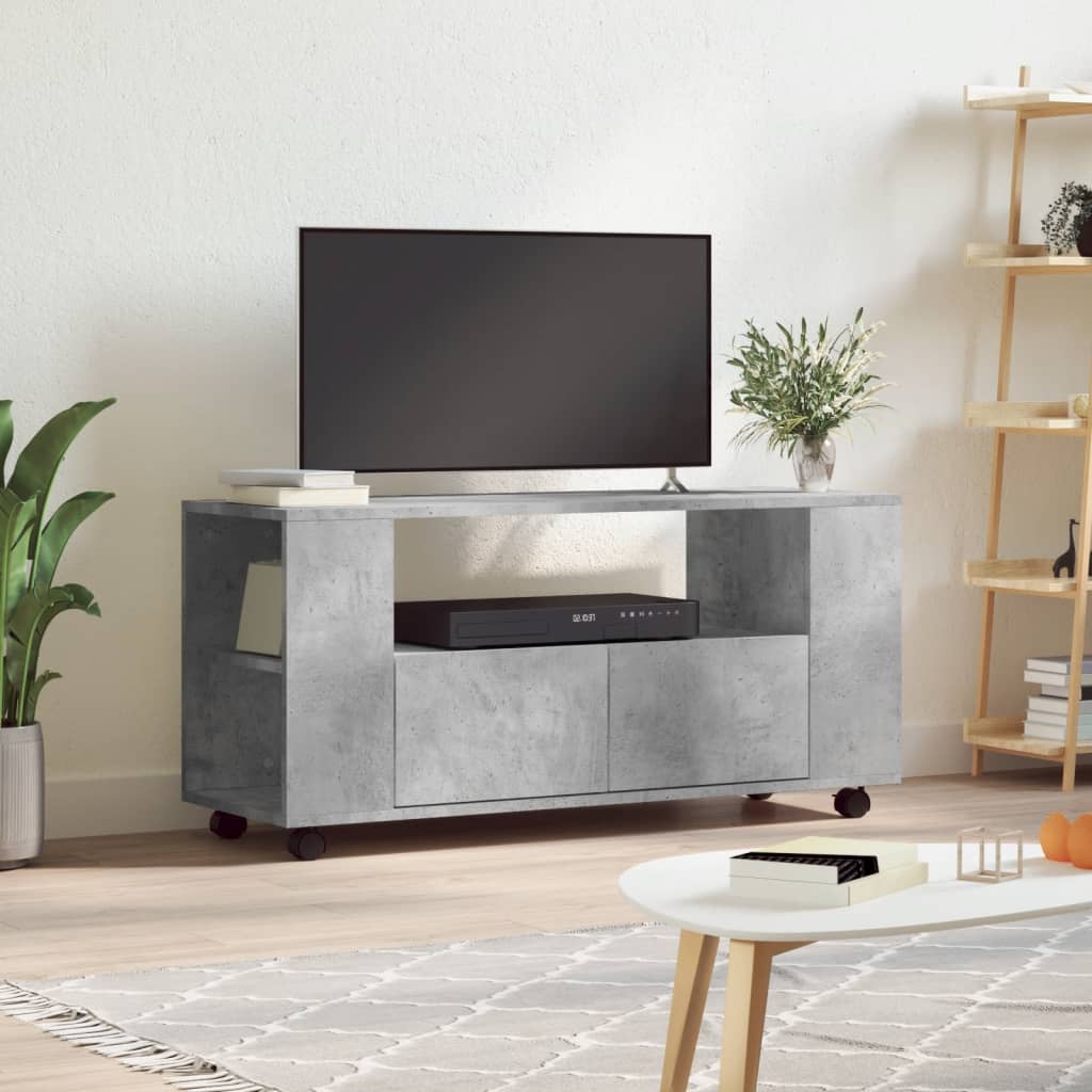 TV Cabinet 102x34,5x43 cm Engineered Wood Concrete grey