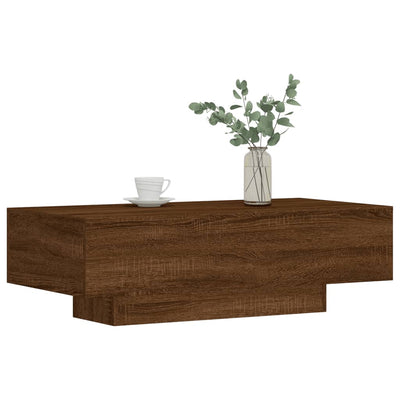 Coffee Table Brown Oak 100x49.5x31 cm Engineered Wood