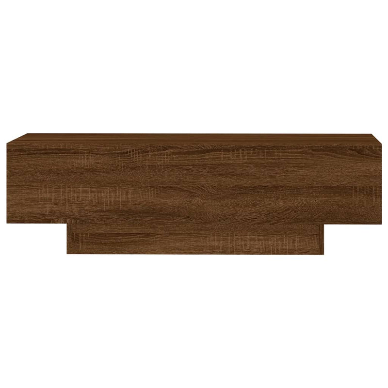 Coffee Table Brown Oak 100x49.5x31 cm Engineered Wood