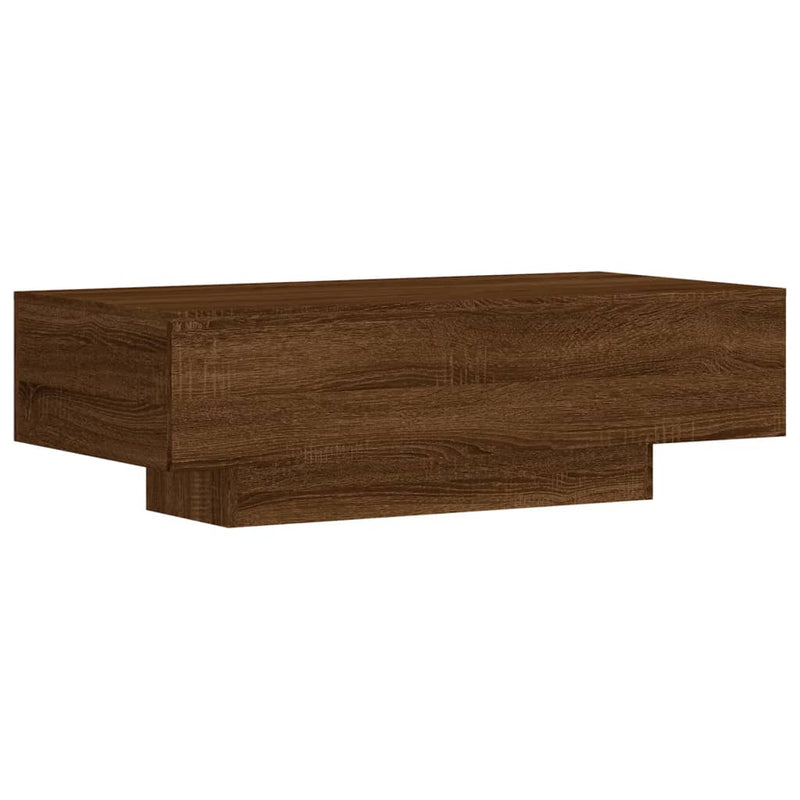 Coffee Table Brown Oak 100x49.5x31 cm Engineered Wood