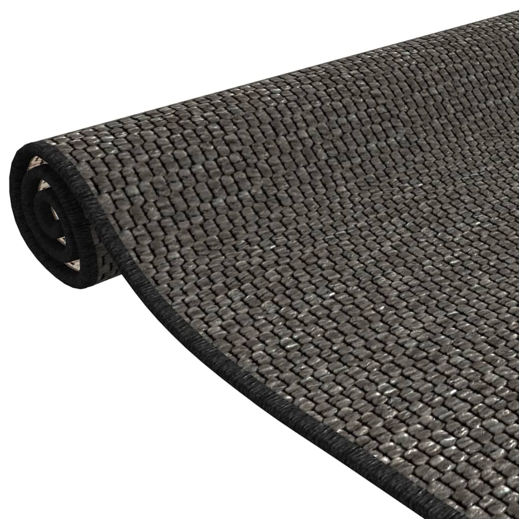 vidaXL Carpet Runner Sisal Look Anthracite 80x150 cm 5
