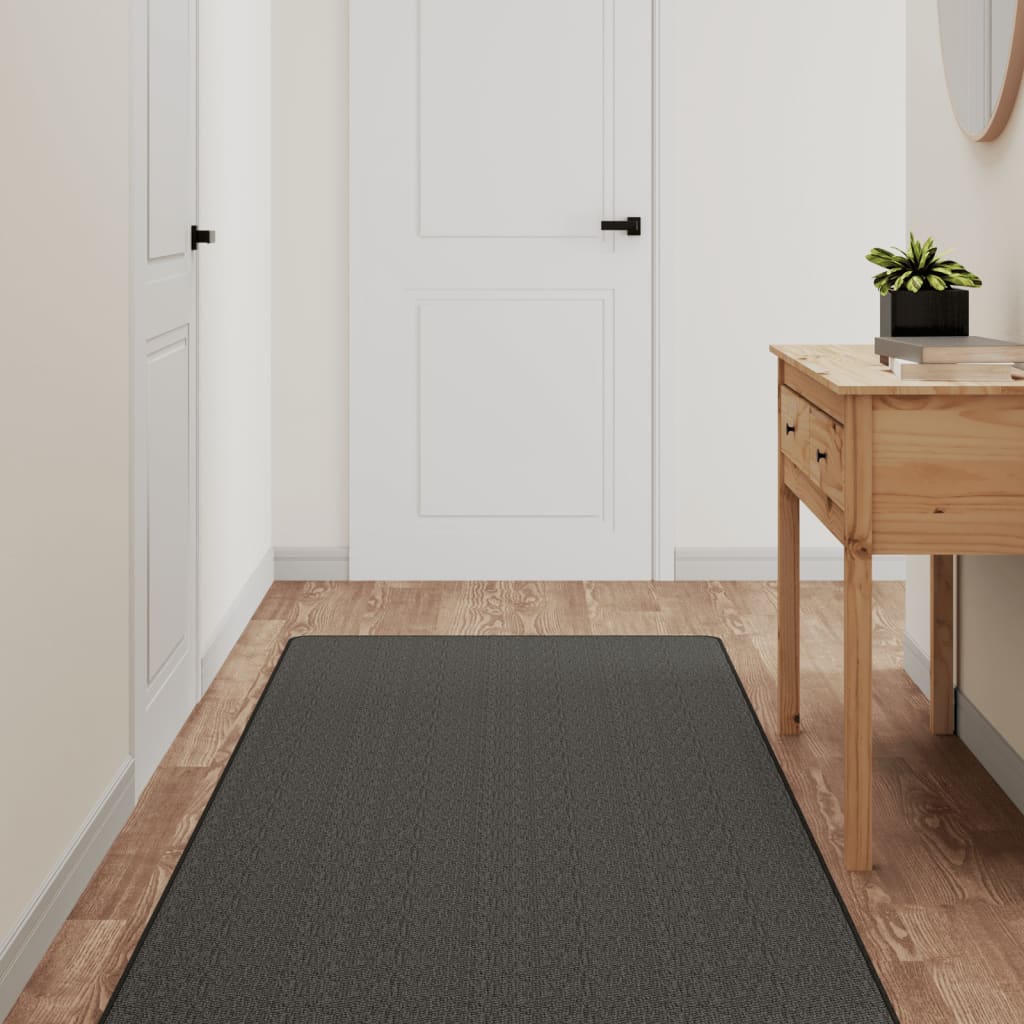 vidaXL Carpet Runner Sisal Look Anthracite 80x150 cm 1