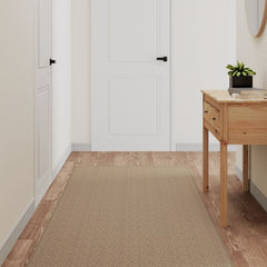 vidaXL Carpet Runner Sisal Look Sand 80x200 cm 1