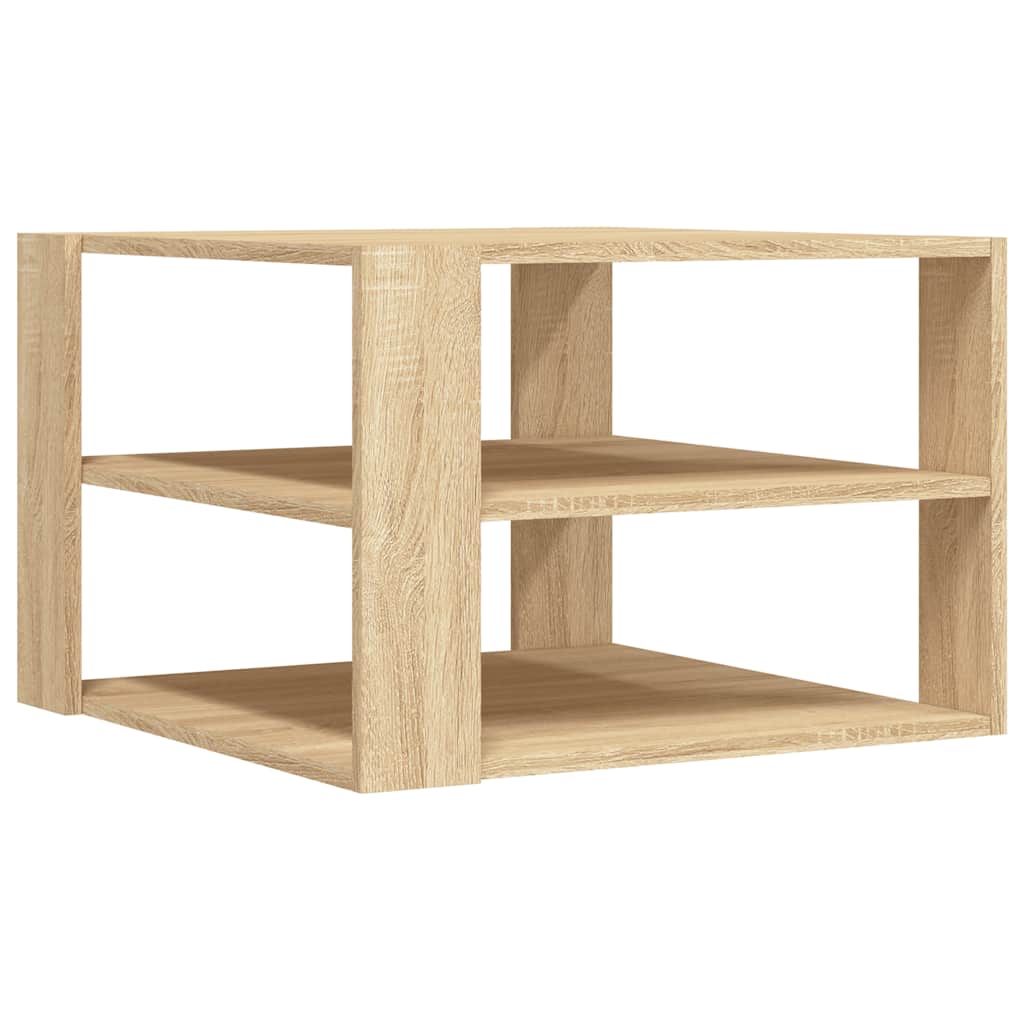 vidaXL Coffee Table Sonoma Oak 58x58x40 cm Engineered Wood 2