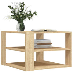 vidaXL Coffee Table Sonoma Oak 58x58x40 cm Engineered Wood 3