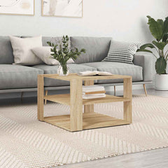 vidaXL Coffee Table Sonoma Oak 58x58x40 cm Engineered Wood 1