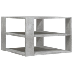 vidaXL Coffee Table Concrete Grey 58x58x40 cm Engineered Wood 5