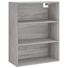 Highboard 69.5x34x180 cm Engineered Wood 2 Doors Grey sonoma