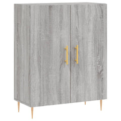 Highboard 69.5x34x180 cm Engineered Wood 2 Doors Grey sonoma