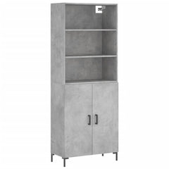 vidaXL Highboard Concrete Grey 69,5x34x180 cm Engineered Wood 2