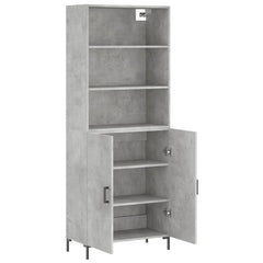 vidaXL Highboard Concrete Grey 69,5x34x180 cm Engineered Wood 3