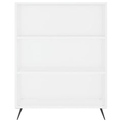 Highboard 69.5x32.5x180 cm Engineered Wood 3 Shelves White