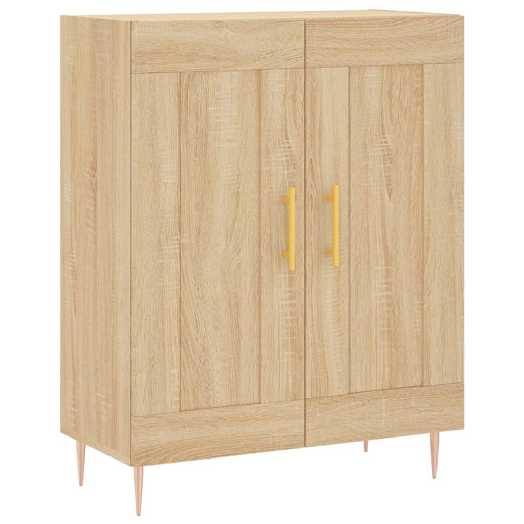 Highboard 69.5x34x180 cm Engineered Wood 2 Wood Doors Sonoma oak