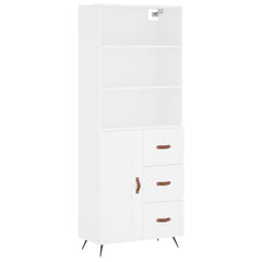 vidaXL Highboard White 69,5x34x180 cm Engineered Wood 2