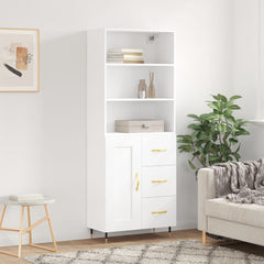 vidaXL Highboard White 69,5x34x180 cm Engineered Wood 1