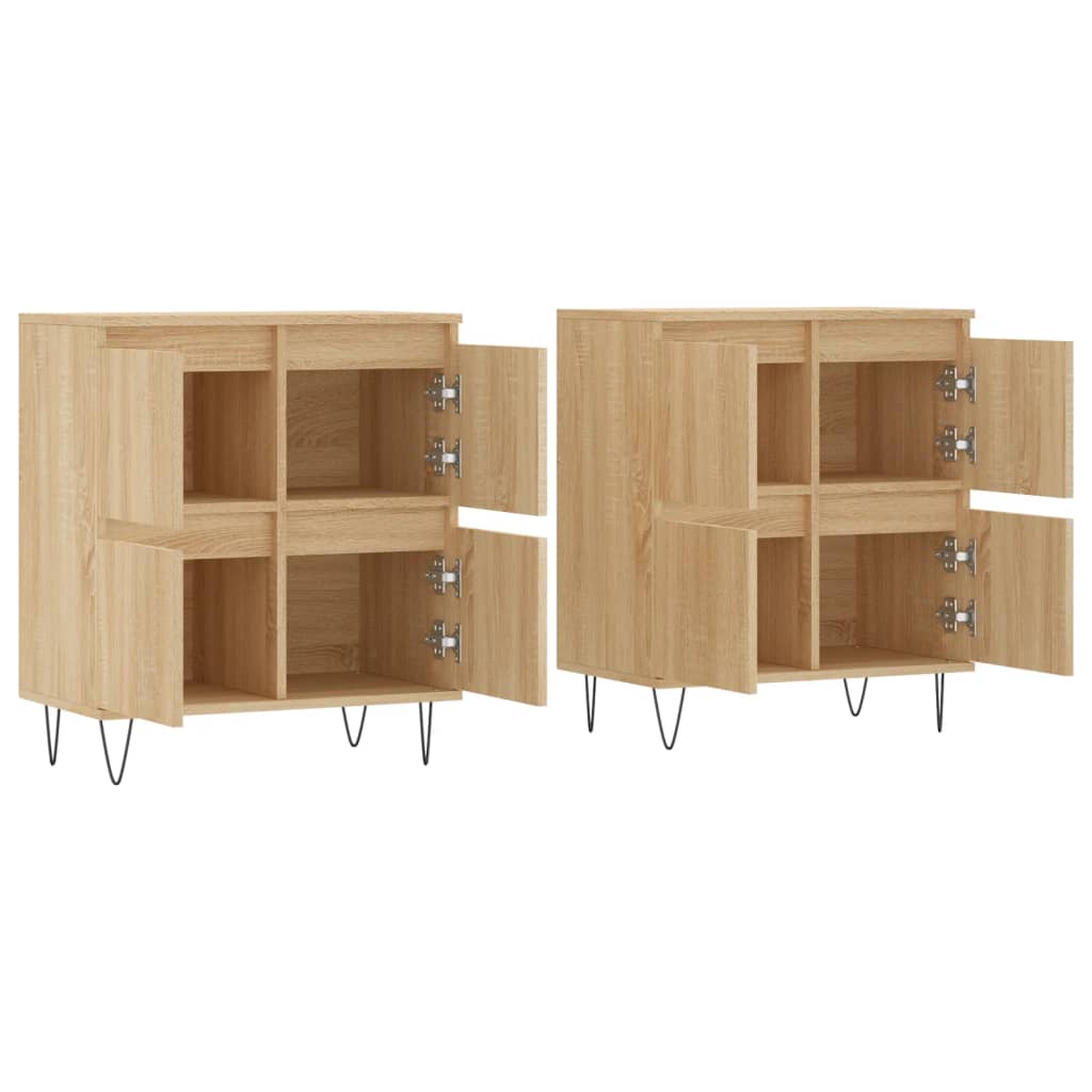 Sideboards Engineered Wood 2 pcs Sonoma oak