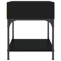 vidaXL Bedside Tables 2 pcs Black 40x41x50 cm Engineered Wood 6