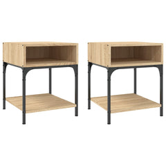 vidaXL Bedside Tables 2 pcs Sonoma Oak 40x41x50 cm Engineered Wood 2