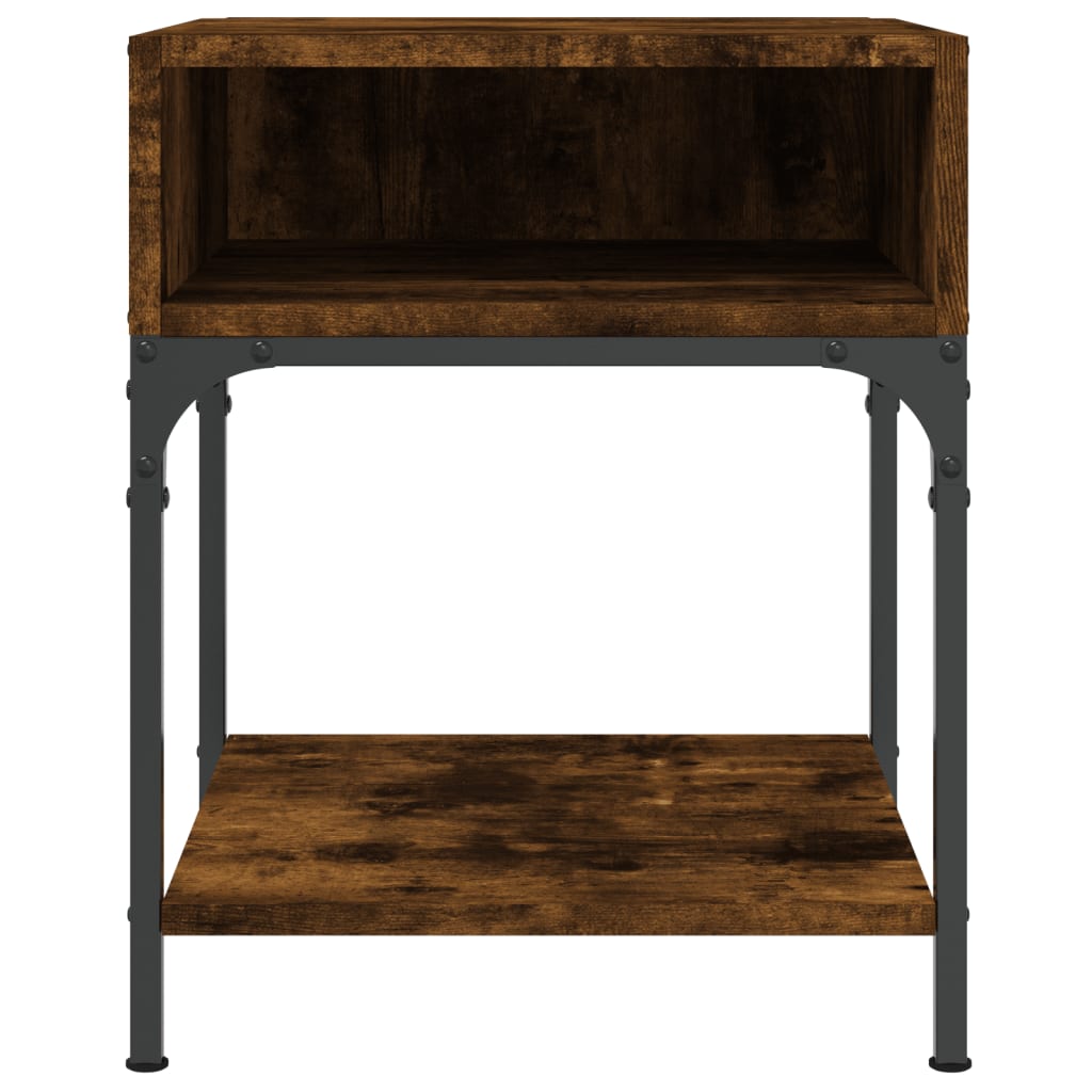 vidaXL Bedside Tables 2 pcs Smoked Oak 40x41x50 cm Engineered Wood 5