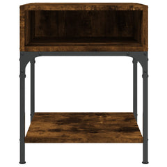 vidaXL Bedside Tables 2 pcs Smoked Oak 40x41x50 cm Engineered Wood 5