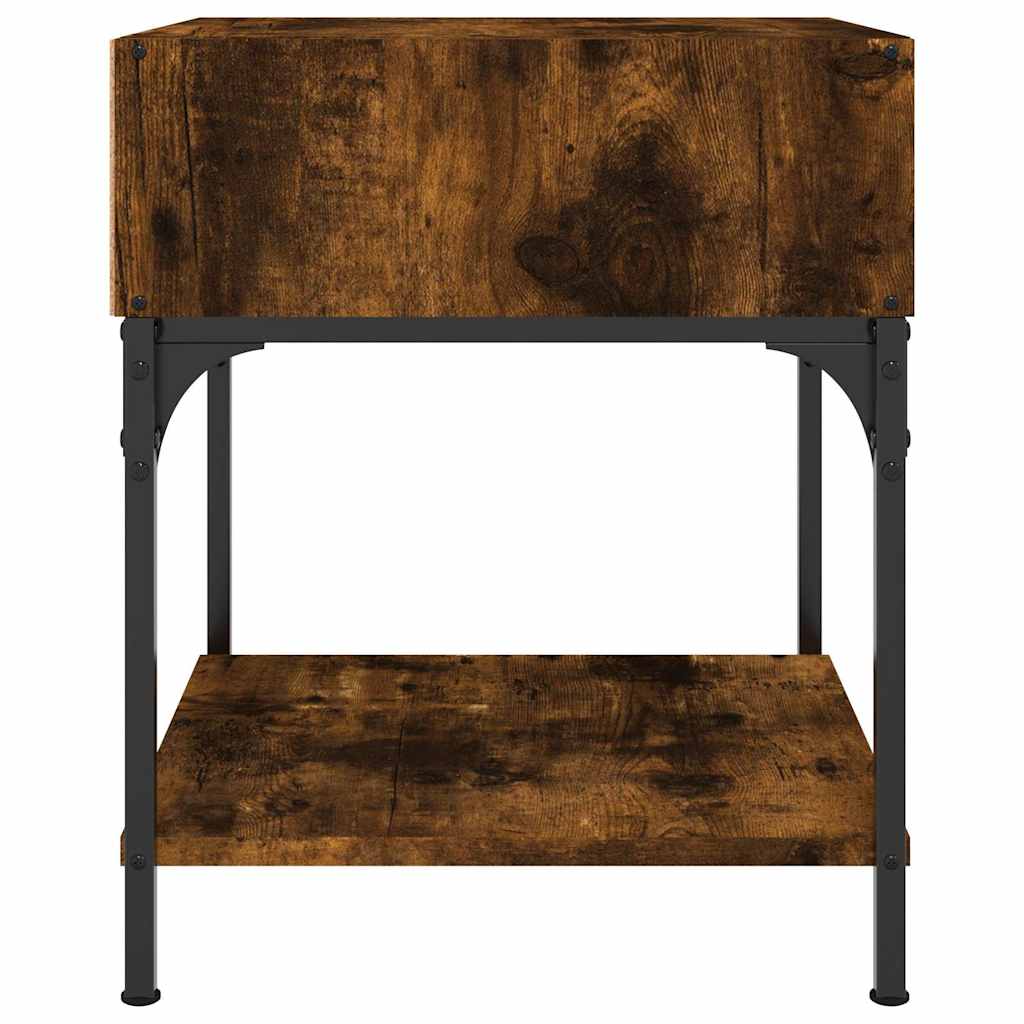 vidaXL Bedside Tables 2 pcs Smoked Oak 40x41x50 cm Engineered Wood 6