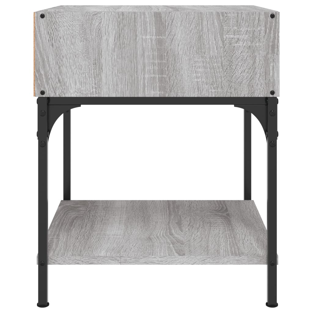 vidaXL Bedside Tables 2 pcs Grey Sonoma 40x41x50 cm Engineered Wood 6
