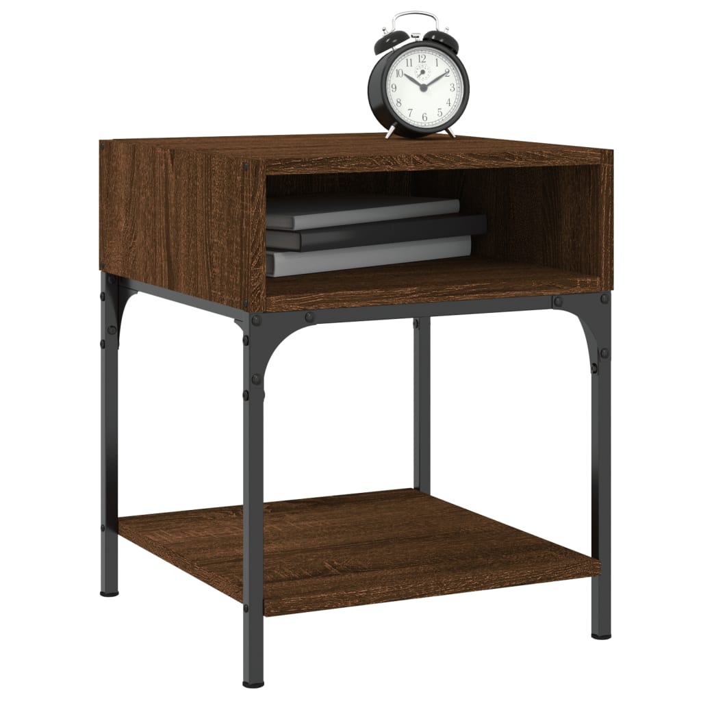 vidaXL Bedside Tables 2 pcs Brown Oak 40x41x50 cm Engineered Wood 3