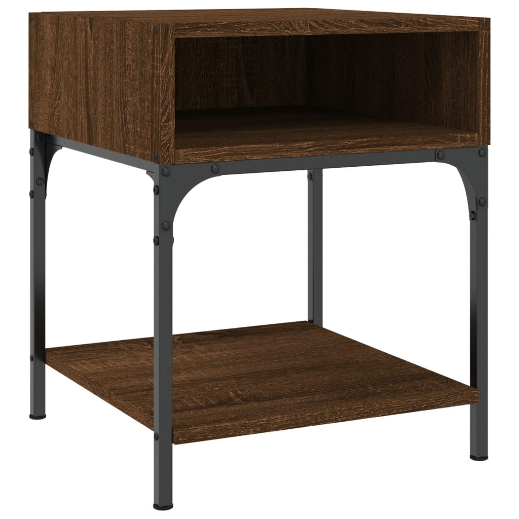 vidaXL Bedside Tables 2 pcs Brown Oak 40x41x50 cm Engineered Wood 4