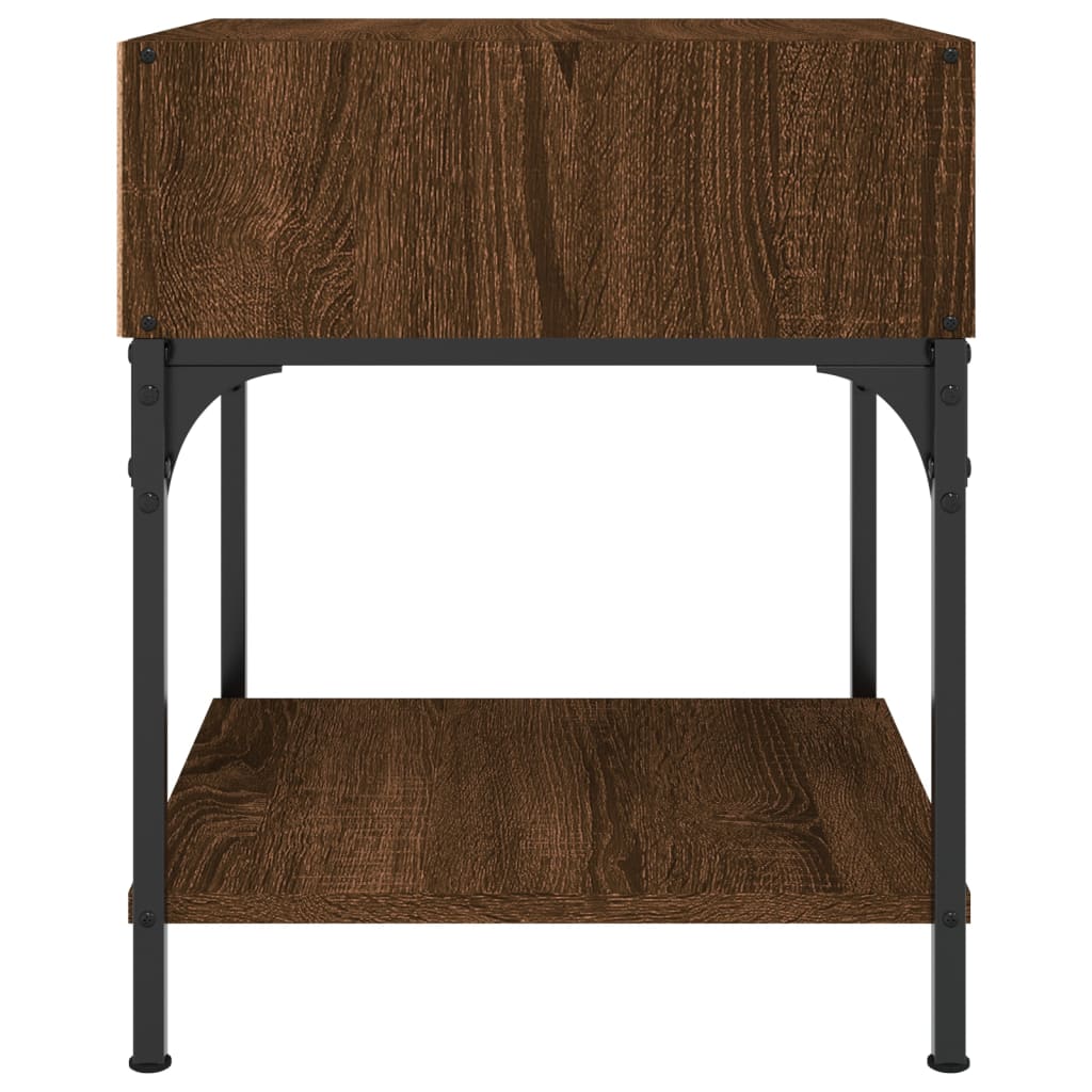 vidaXL Bedside Tables 2 pcs Brown Oak 40x41x50 cm Engineered Wood 6