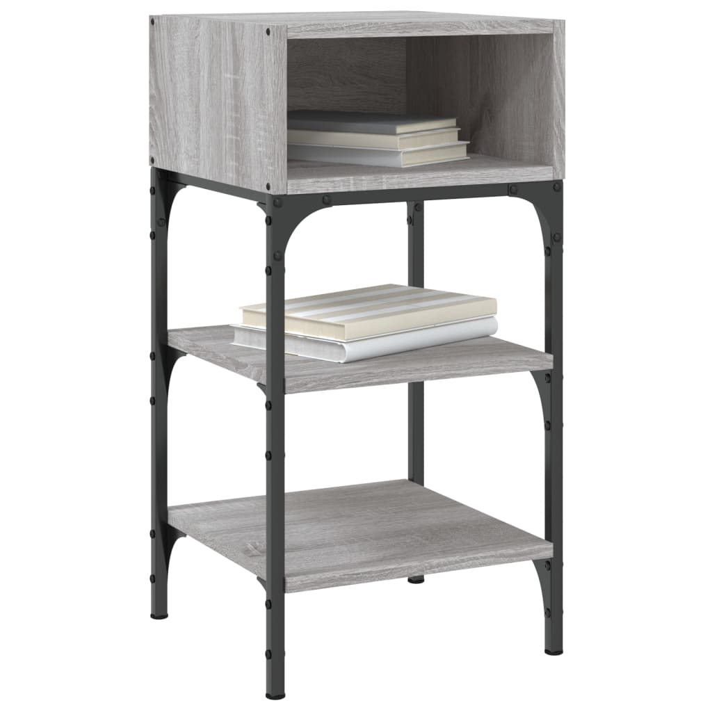 vidaXL Bedside Tables 2 pcs Grey Sonoma 35x34.5x70 cm Engineered Wood 3