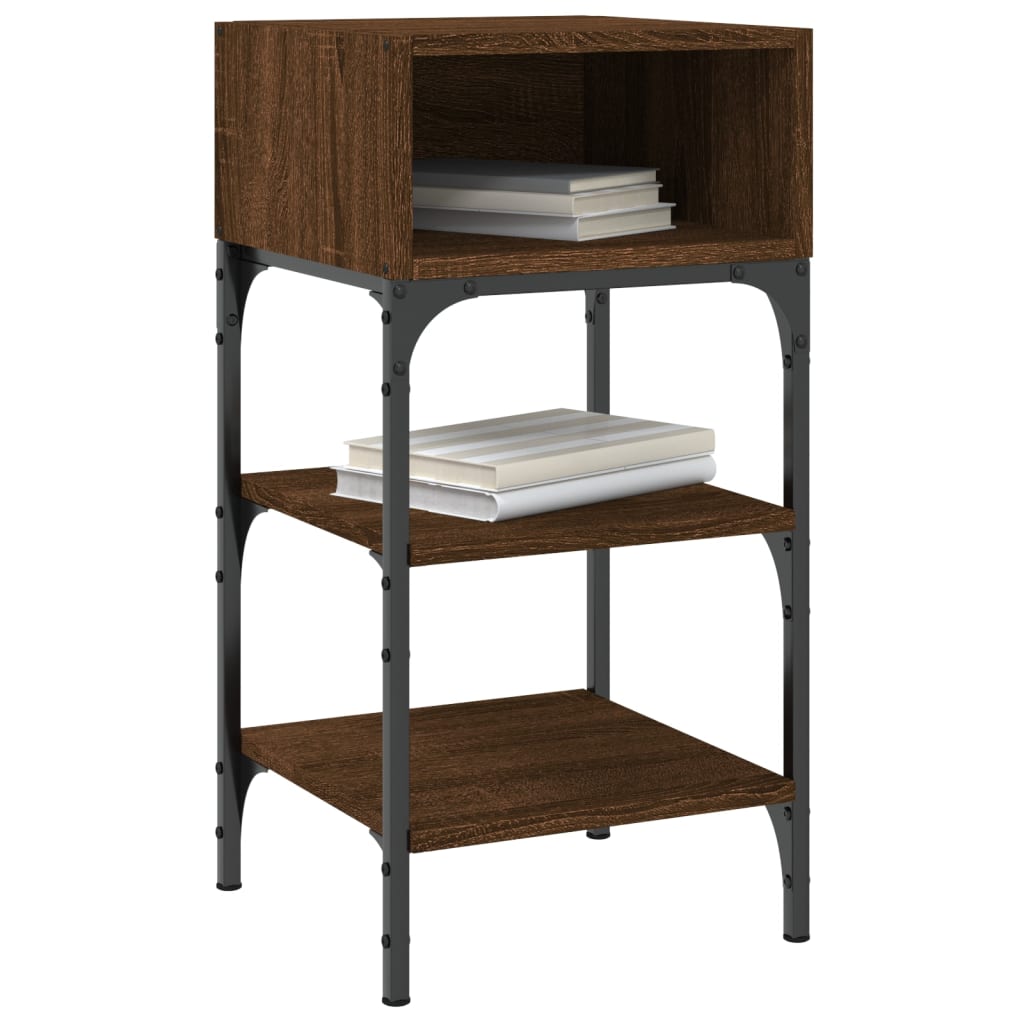 vidaXL Bedside Tables 2 pcs Brown Oak 35x34.5x70 cm Engineered Wood 3