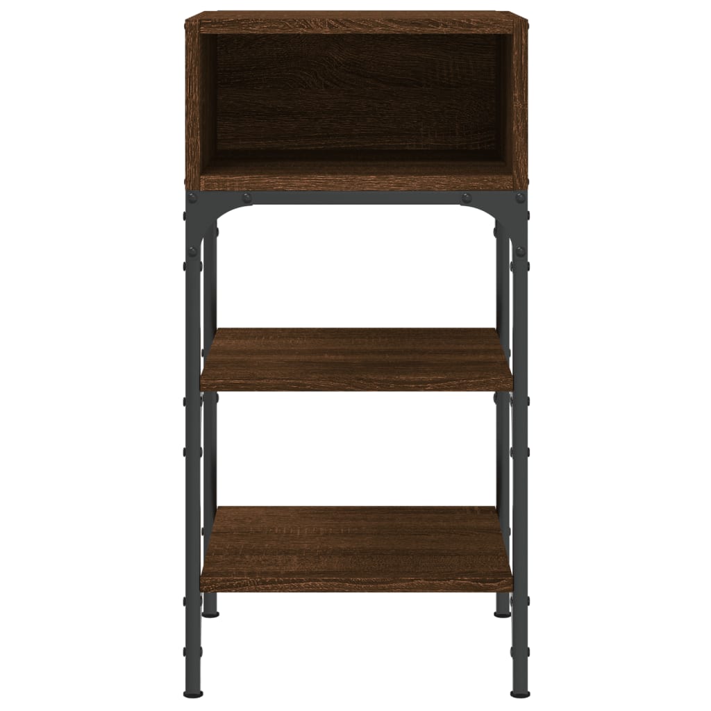 vidaXL Bedside Tables 2 pcs Brown Oak 35x34.5x70 cm Engineered Wood 5