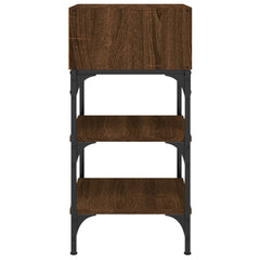 vidaXL Bedside Tables 2 pcs Brown Oak 35x34.5x70 cm Engineered Wood 6
