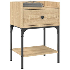 vidaXL Bedside Table Sonoma Oak 40.5x31x60 cm Engineered Wood 3
