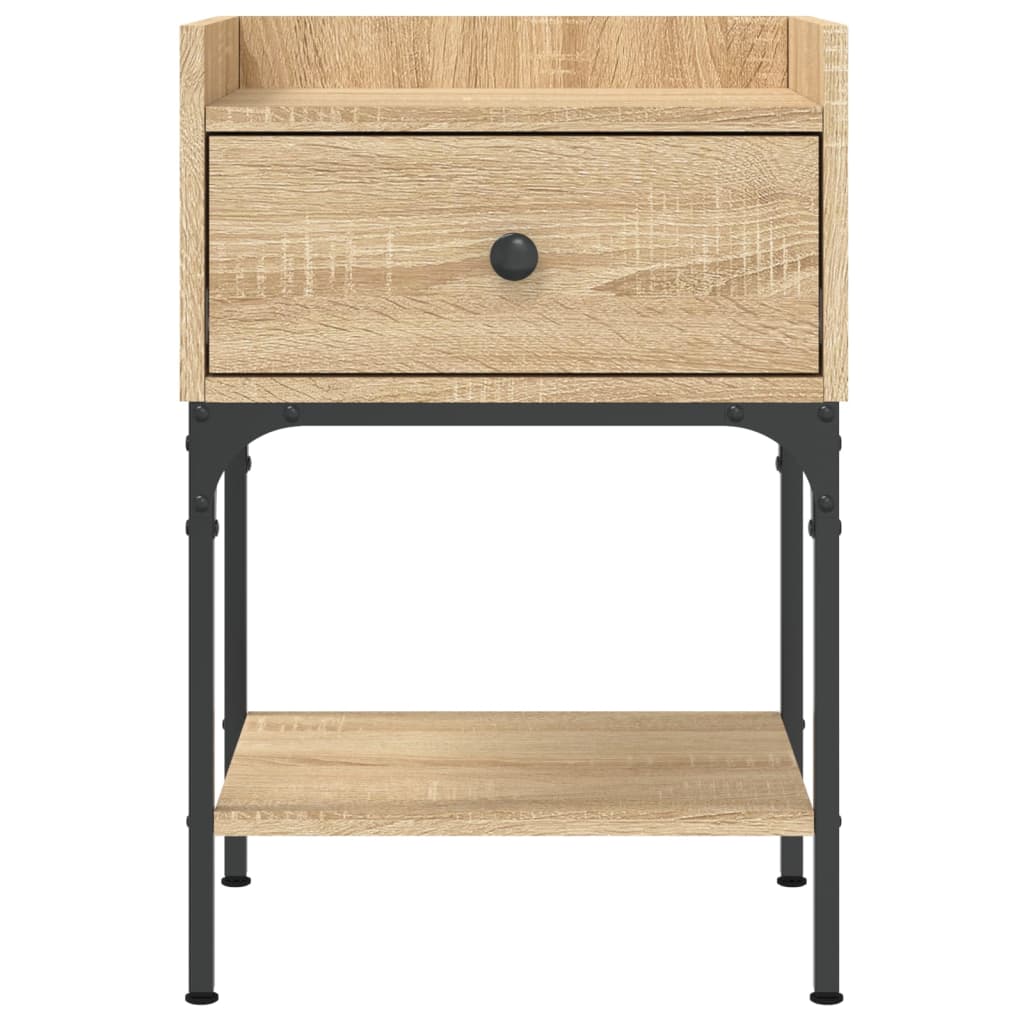 vidaXL Bedside Table Sonoma Oak 40.5x31x60 cm Engineered Wood 5