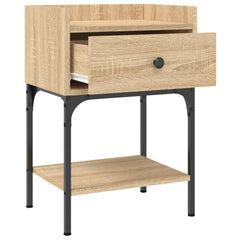vidaXL Bedside Table Sonoma Oak 40.5x31x60 cm Engineered Wood 6