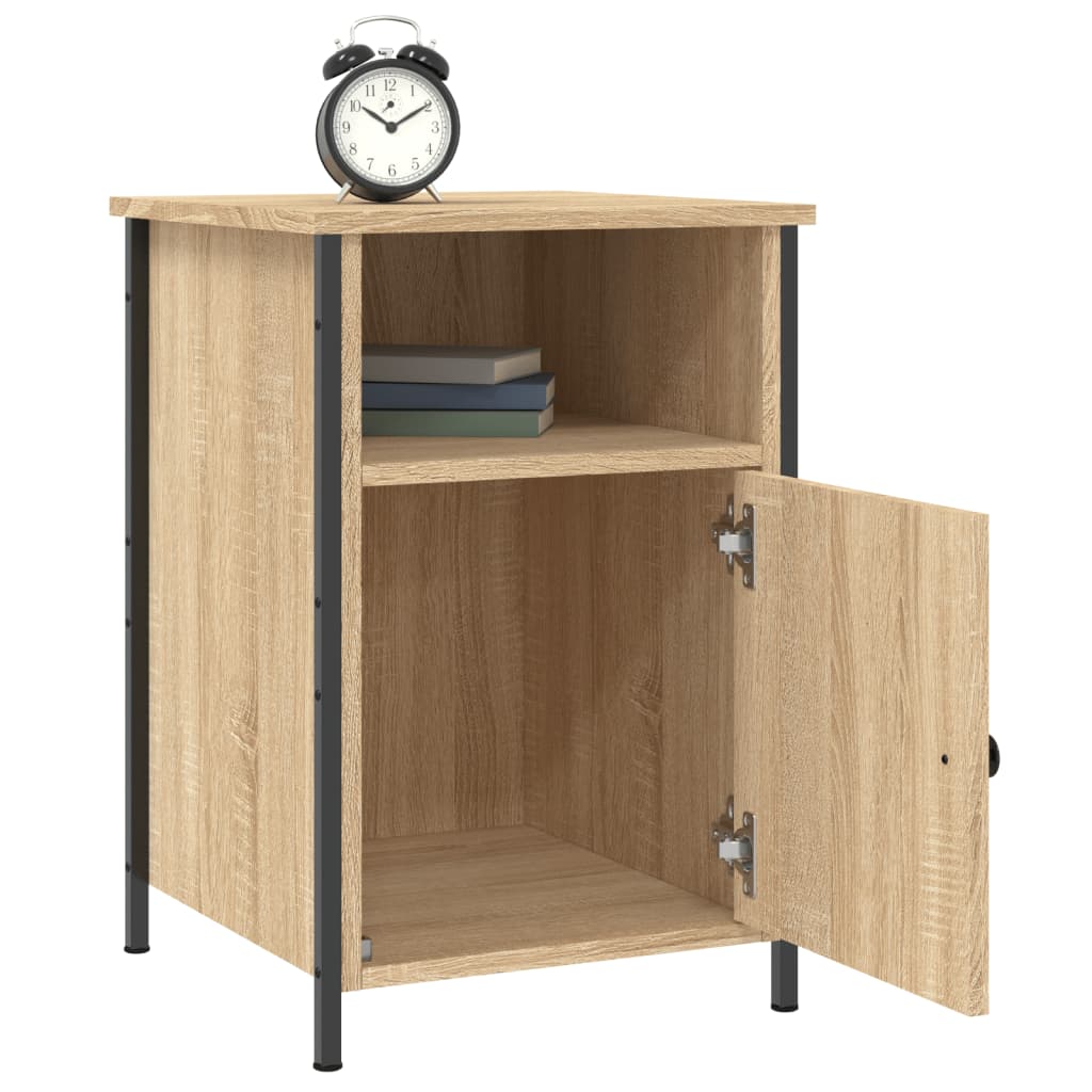 vidaXL Bedside Cabinet Sonoma Oak 40x42x60 cm Engineered Wood 4