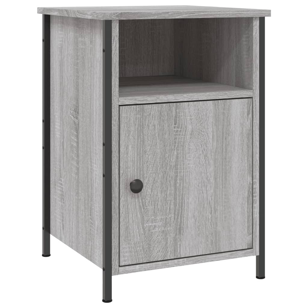 vidaXL Bedside Cabinet Grey Sonoma 40x42x60 cm Engineered Wood 2
