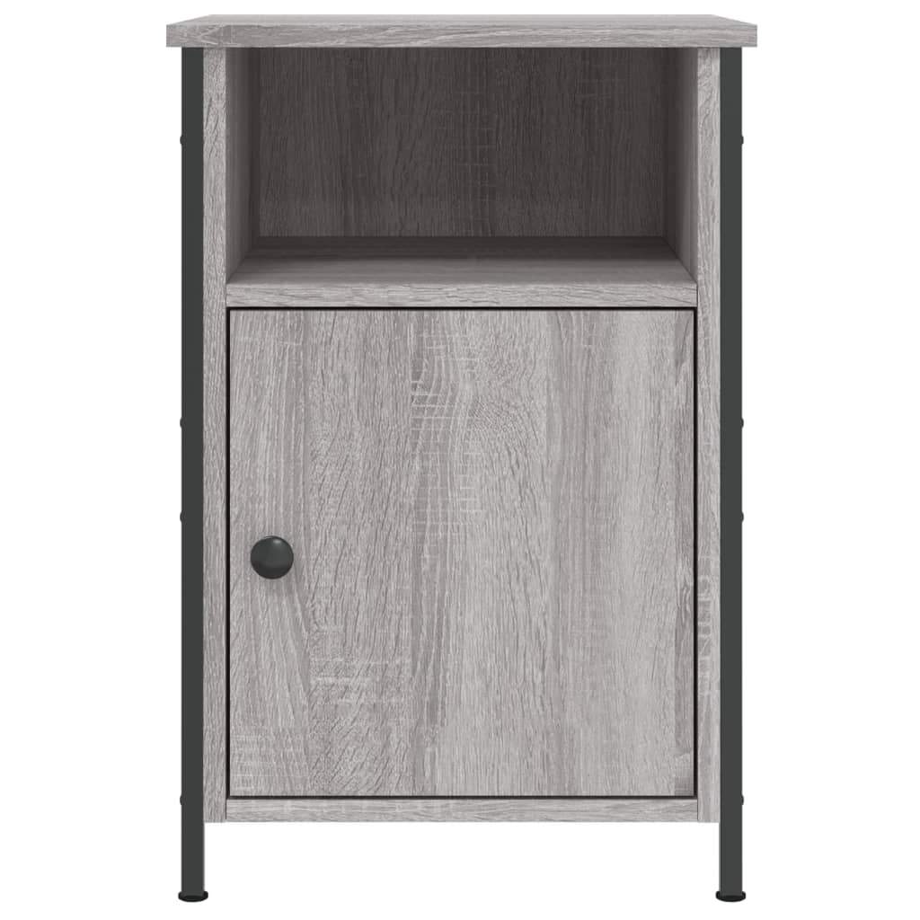 vidaXL Bedside Cabinet Grey Sonoma 40x42x60 cm Engineered Wood 5