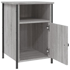 vidaXL Bedside Cabinet Grey Sonoma 40x42x60 cm Engineered Wood 6