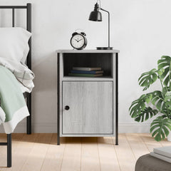 vidaXL Bedside Cabinet Grey Sonoma 40x42x60 cm Engineered Wood 1