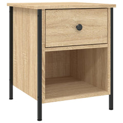 vidaXL Bedside Cabinet Sonoma Oak 40x42x50 cm Engineered Wood 2