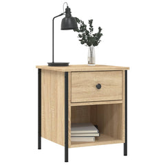 vidaXL Bedside Cabinet Sonoma Oak 40x42x50 cm Engineered Wood 3