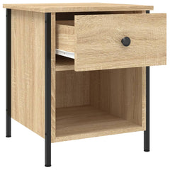 vidaXL Bedside Cabinets 2 pcs Sonoma Oak 40x42x50 cm Engineered Wood 6