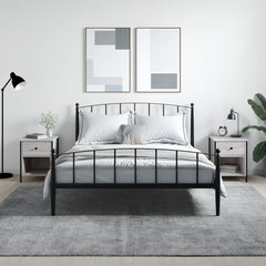 Bedside Cabinets Engineered Wood in Grey Sonoma