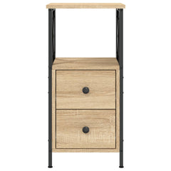 vidaXL Bedside Cabinet Sonoma Oak 34x35,5x70 cm Engineered Wood 4