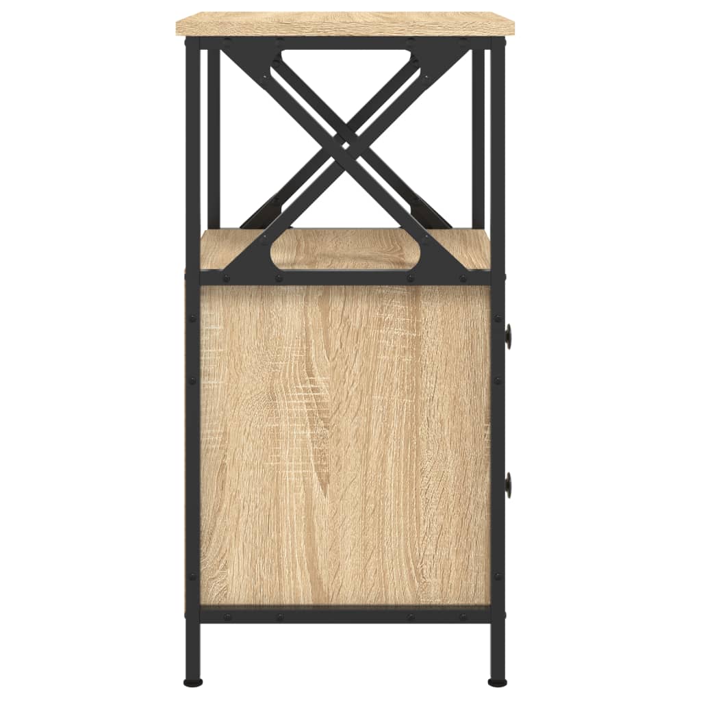 vidaXL Bedside Cabinet Sonoma Oak 34x35,5x70 cm Engineered Wood 6