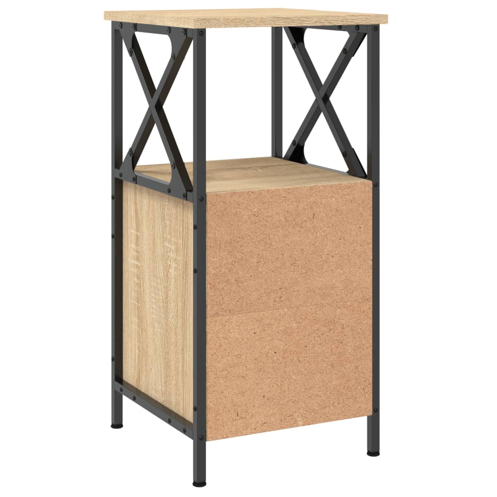vidaXL Bedside Cabinet Sonoma Oak 34x35,5x70 cm Engineered Wood 5